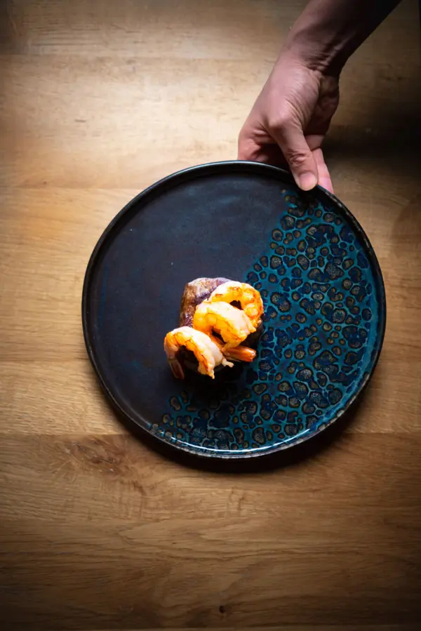 Shrimps auf Teller